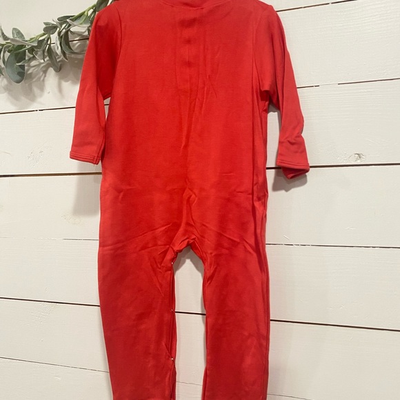 NWT 18 M Red Longall Romper - Picture 4 of 4